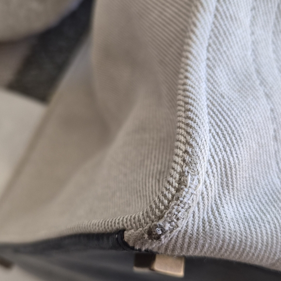 Celine Beige Tote with Multicolor Stripes - Picture 3 of 12